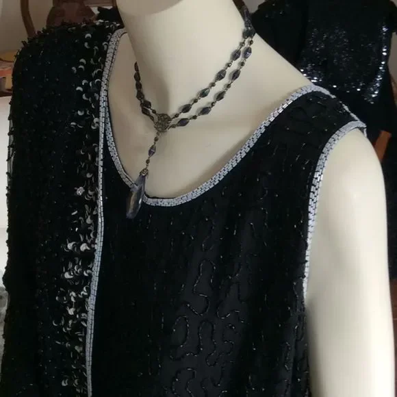 100% silk 💞BIDS & SEQUINS 💞PATRA 💞Jacket set - Picture 13 of 16